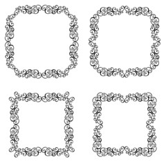 Decorative Abstract Frame, Ornament (Vector). Decorative Corner