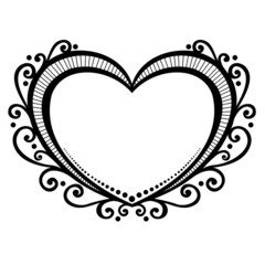 Vector Deco Abstract Heart. Design element