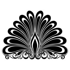 Vector Deco Abstract Symmetric Element. Design elements