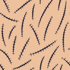 Abstract hand drawn seamless pattern.
