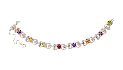 necklace isolated on white