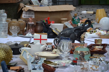 Flea market in Brussels, Belgium