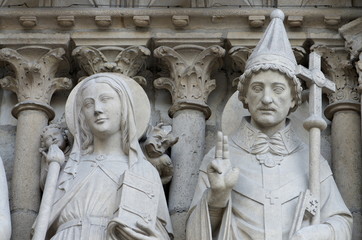 Notre Dame - Détail Façade - Paris