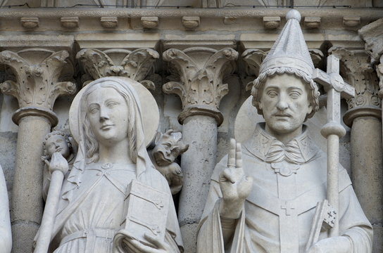 Notre Dame - D&eacute;tail Fa&ccedil;ade - Paris