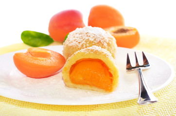 Dumplings with apricots