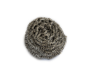 Fototapeta premium Metal kitchen sponge.