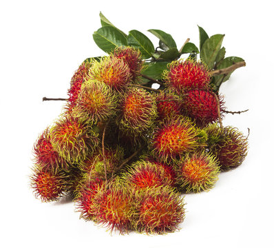 south american exotic fruits Lichas isolated
