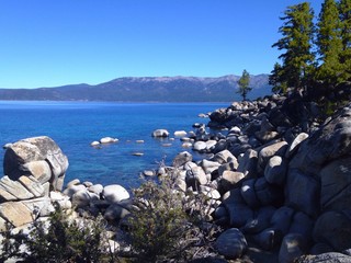 Beautiful Shore of Lake Tahoe.