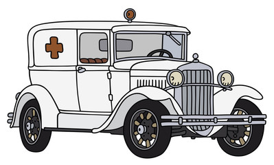 vintage ambulance car