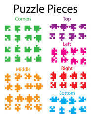 Illustration of Jigsaw puzzle blank parts - 69510451