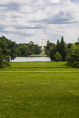 Obraz premium minaret in Lednice park, Czech republic,