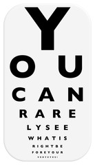 fun eye chart illustration