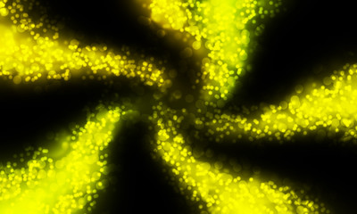 Abstract bokeh on black background