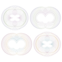 Guilloche vignettes.