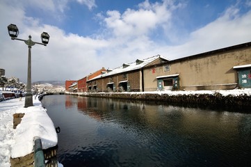 冬の小樽運河 北海道の景色 Wall Mural Wallpaper Murals Hit1912 冬の小樽運河 北海道の景色 Wall Mural Wallpaper Murals Hit1912