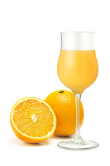 オレンジとオレンジジュース