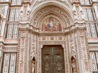 Obraz premium Retro look Florence Cathedral