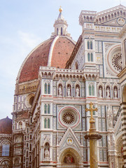 Fototapeta na wymiar Retro look Florence Cathedral