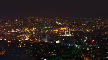 Obraz premium Ankara Turkey at night