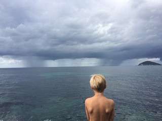Regenschauer auf Elba