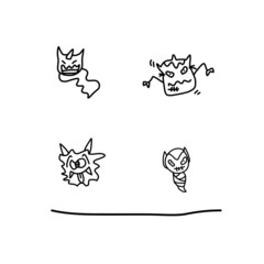 hand drawing cartoon funny halloween