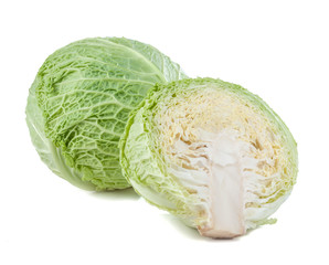 Fototapeta premium Savoy cabbage isolated