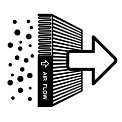 vector air filter effect symbol