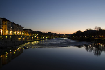 Fototapeta na wymiar River Po Turin