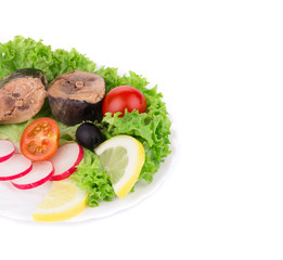 Close up of tuna salad.
