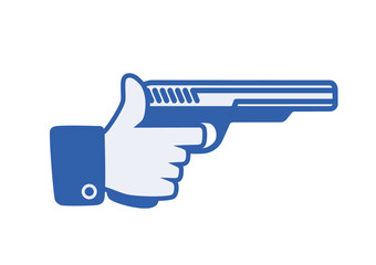 I like weapon, vector button