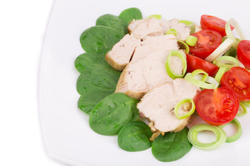 Close up of healthy salad.