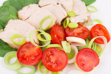 Close up of healthy salad.