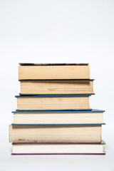 books, stack books in color