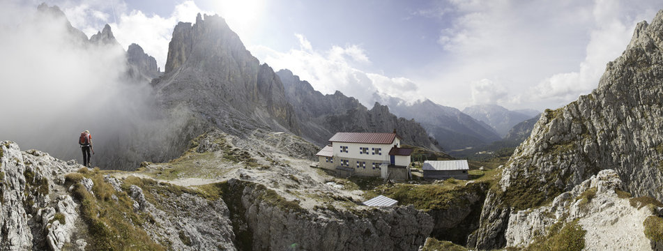 cadini gruppe in Südtirol mit fonda savoi Hütte