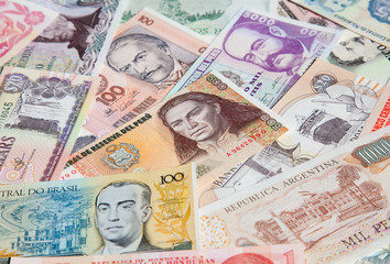 Fototapeta na wymiar Foreign notes