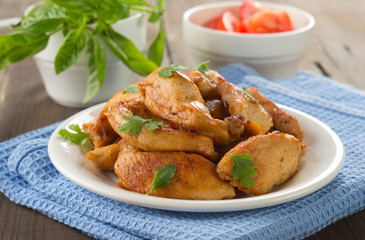 Pieces of chicken
