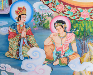 Chinese mural painting art © boonsom