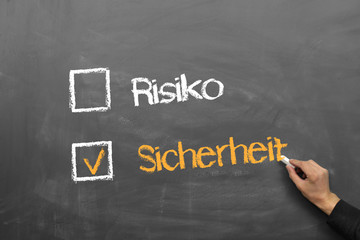 Risiko, Sicherheit
