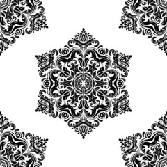 Orient Seamless Vector Pattern. Abstract Background