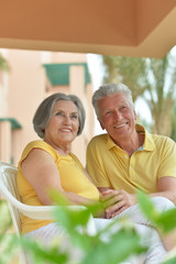 Senior couple at the resort