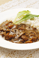 キノコのチキンカレー