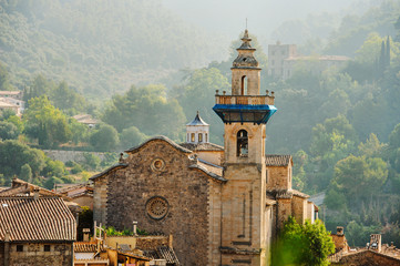 Fototapeta premium Panoramic view of Valdemossa in Majorka
