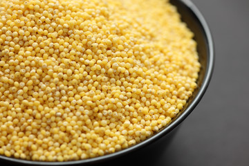 Millet in a bowl