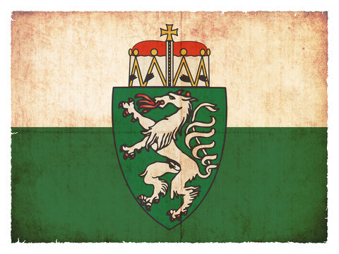 Grunge-Flagge Steiermark (&Ouml;sterreich)
