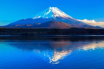 Papier Peint photo autocollant Mont Fuji World Heritage Mount Fuji and Lake Shoji III