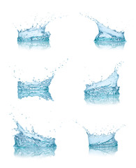 water splash drop blue liquid