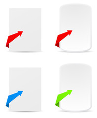 arrow folding with banner