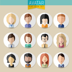 Avatar Social Network stylish Set