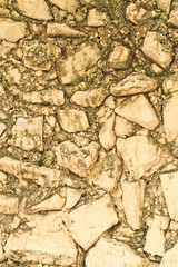 Old white stone