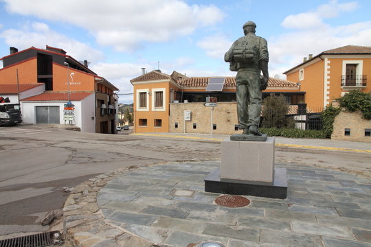 Statue in Cinctorres village, Teruel; Aragon; Spain